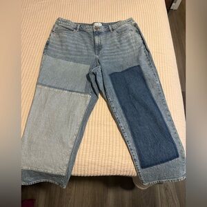 Patchwork Multi-color Denim Jeans